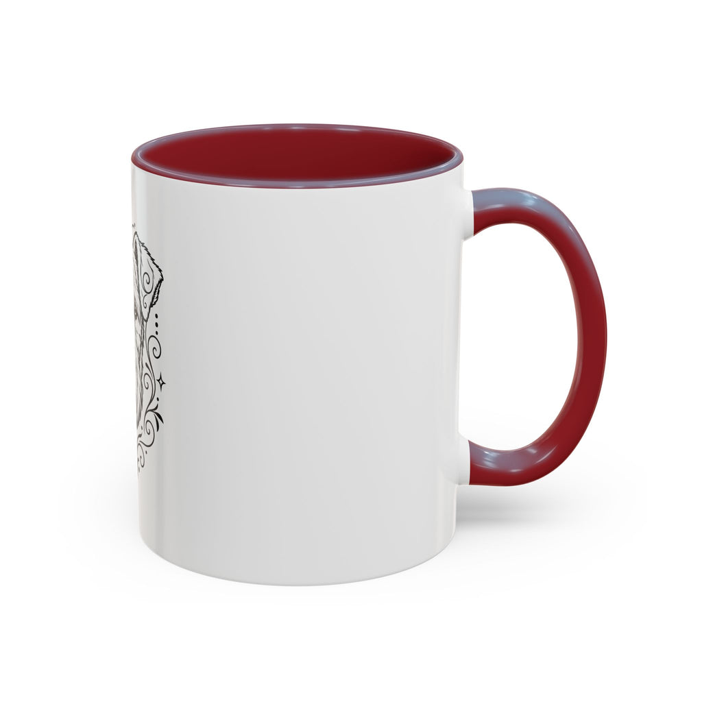 Mystical Lakeland Terrier Line Art Accent Coffee Mug – Mystical Dog Portrait 11/15oz