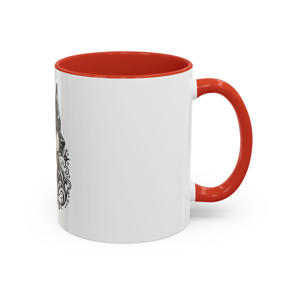 Mystical Beauceron CE Line Art Accent Coffee Mug – Mystical Dog Portrait 11/15oz
