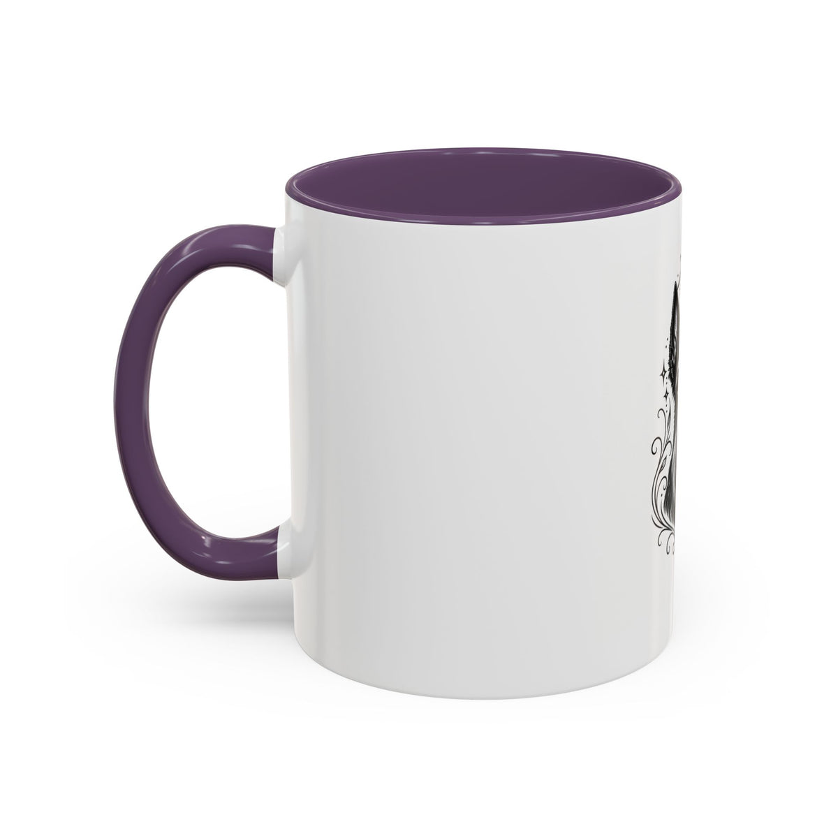 Mystical Scottish Terrier Line Art Accent Coffee Mug – Mystical Dog Portrait 11/15oz