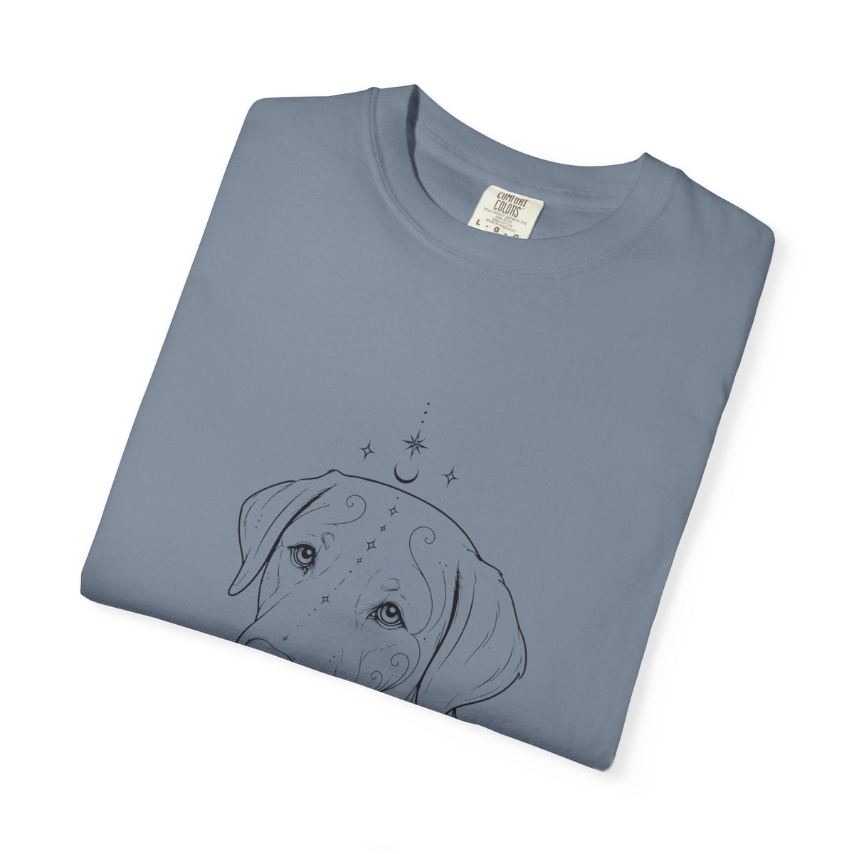 Mystical Labrador Retriever Line Art T-Shirt — Minimal Dog Portrait Tee