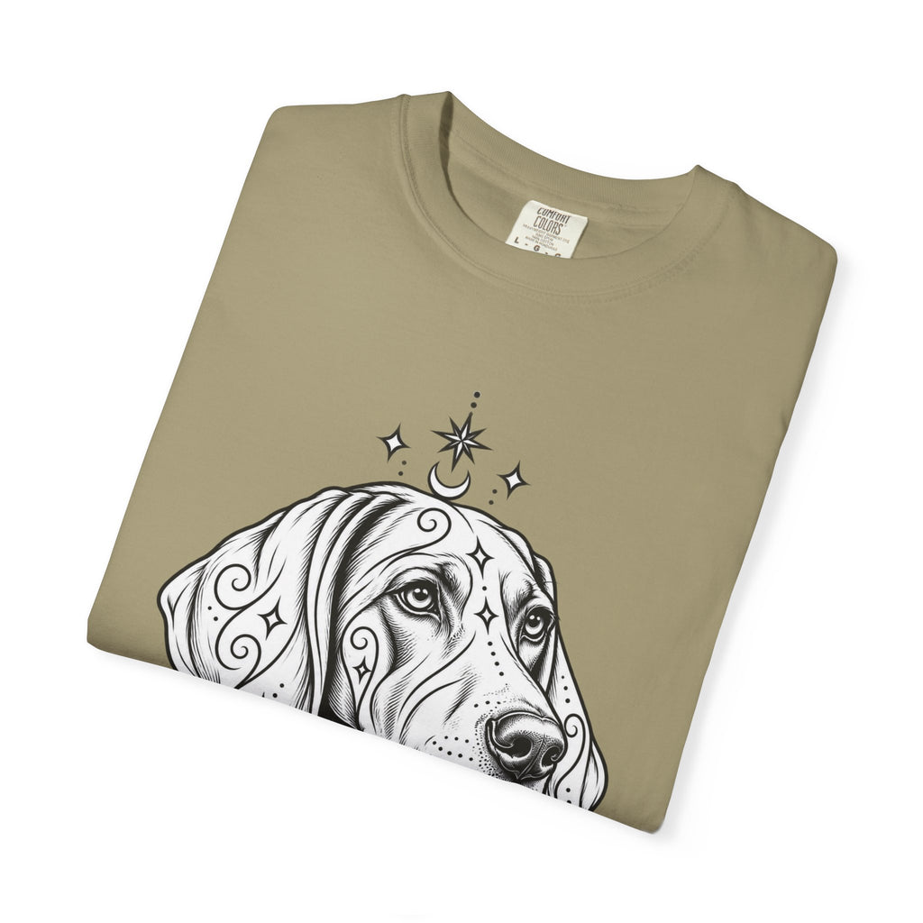 Mystical Weimaraner Line Art T-Shirt — Minimal Dog Portrait Tee