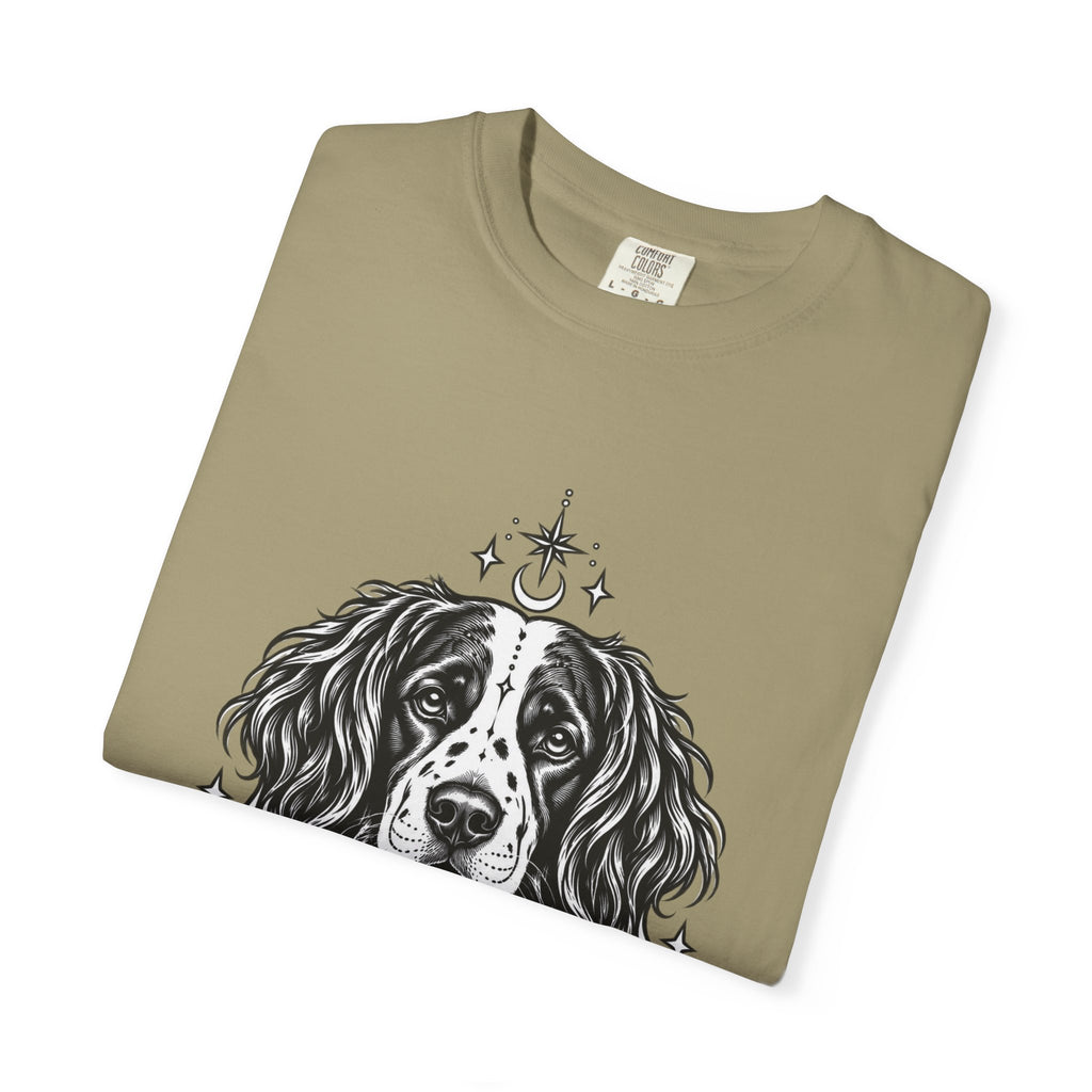 Mystical Stabyhoun Line Art T-Shirt — Minimal Dog Portrait Tee