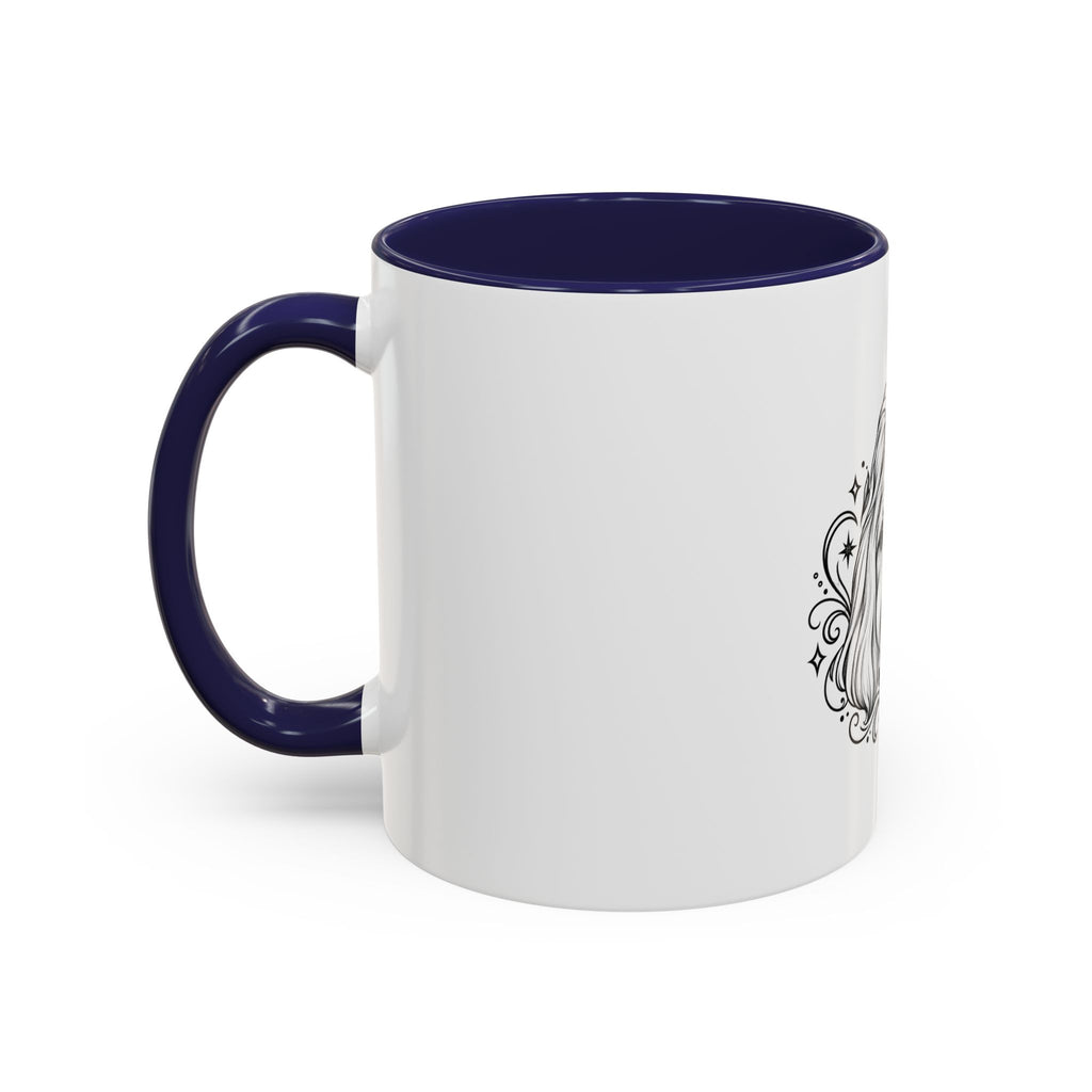 Mystical Shih Tzu Line Art Accent Coffee Mug – Mystical Dog Portrait 11/15oz