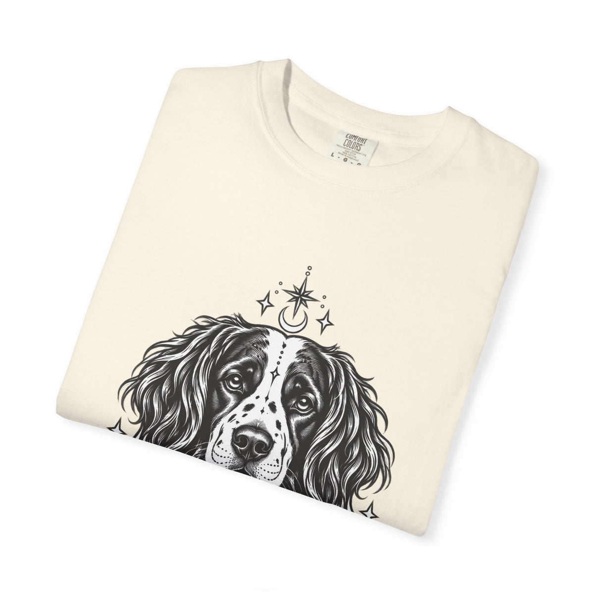 Mystical Stabyhoun Line Art T-Shirt — Minimal Dog Portrait Tee