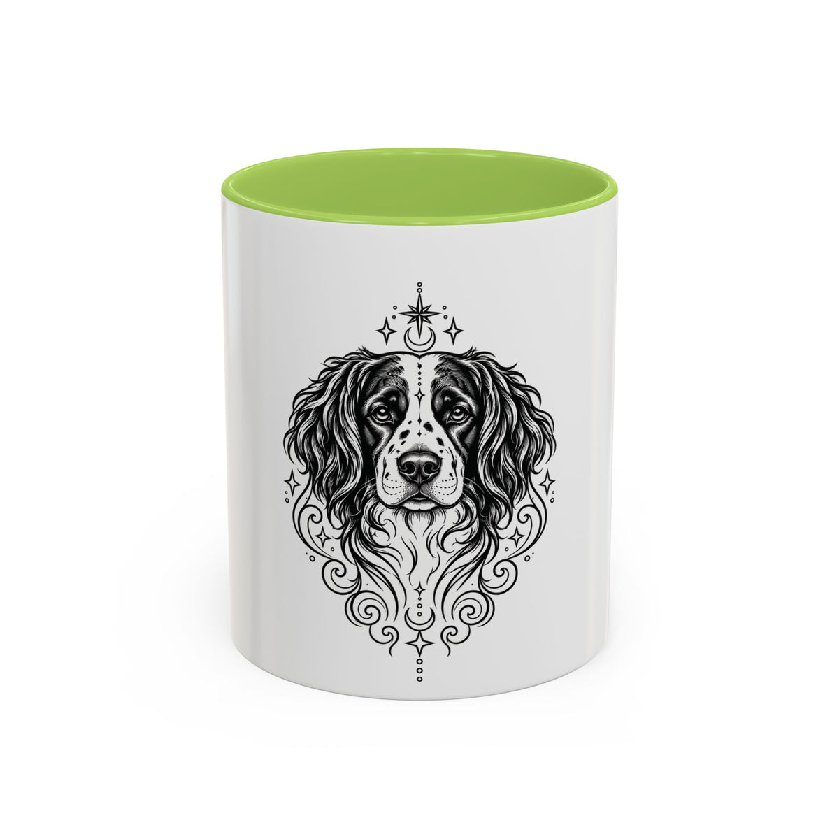 Mystical Stabyhoun Line Art Accent Coffee Mug – Mystical Dog Portrait 11/15oz