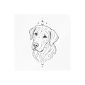 Mystical Labrador Retriever Mandala Sticker — Kiss-Cut Vinyl Decal