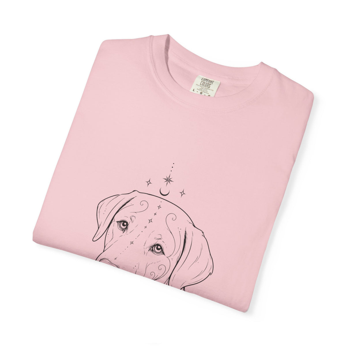 Mystical Labrador Retriever Line Art T-Shirt — Minimal Dog Portrait Tee