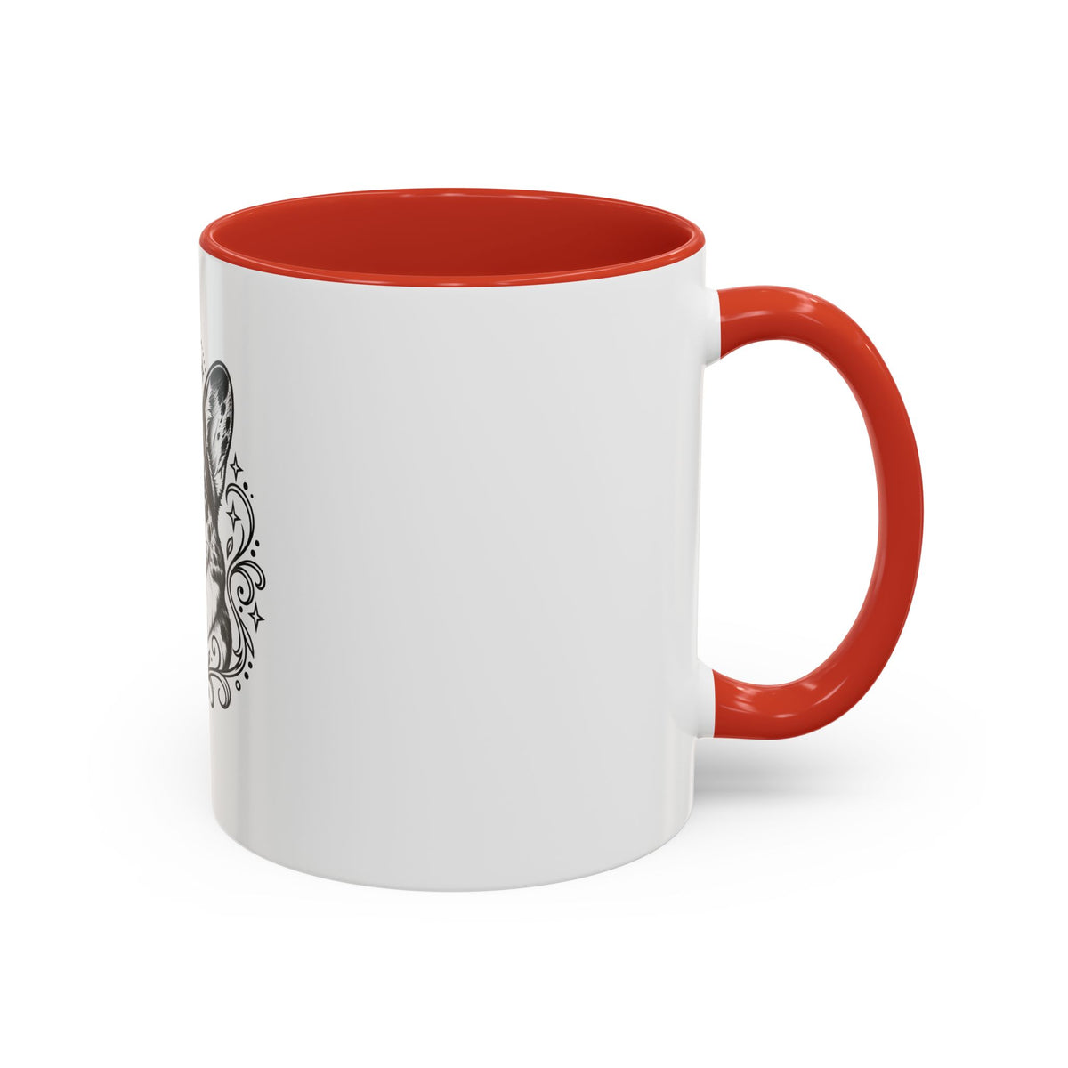 Mystical Cardigan Welsh Corgi Line Art Accent Coffee Mug – Mystical Dog Portrait 11/15oz