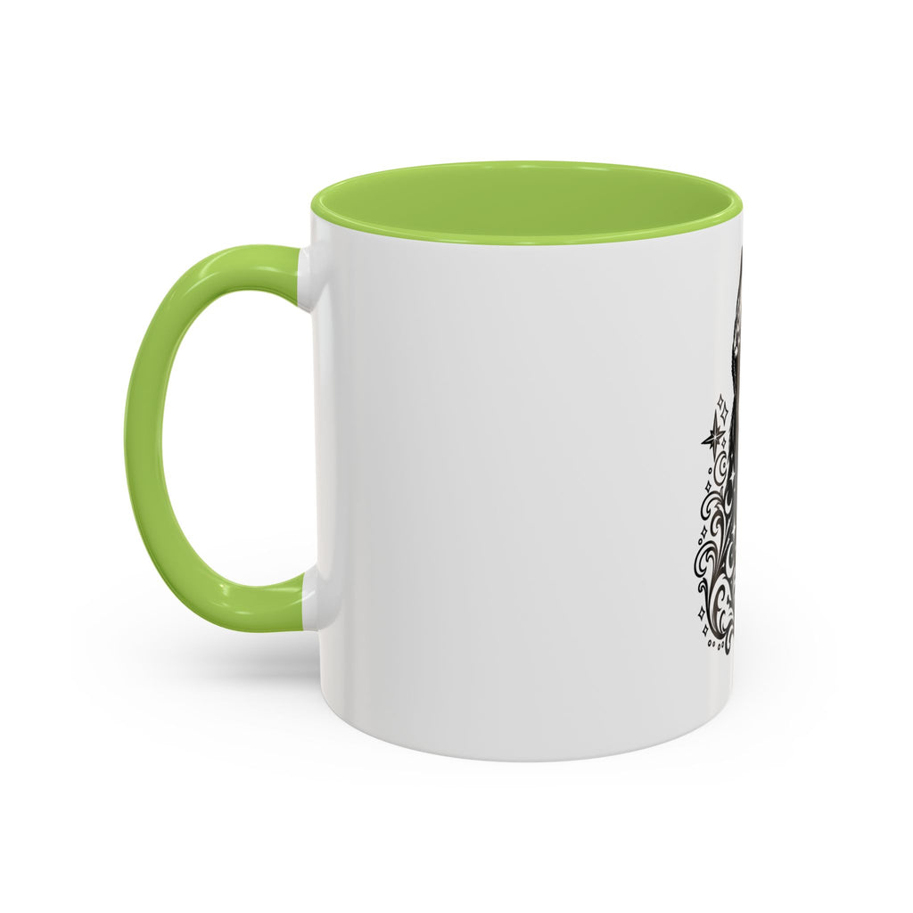 Mystical Beauceron CE Line Art Accent Coffee Mug – Mystical Dog Portrait 11/15oz