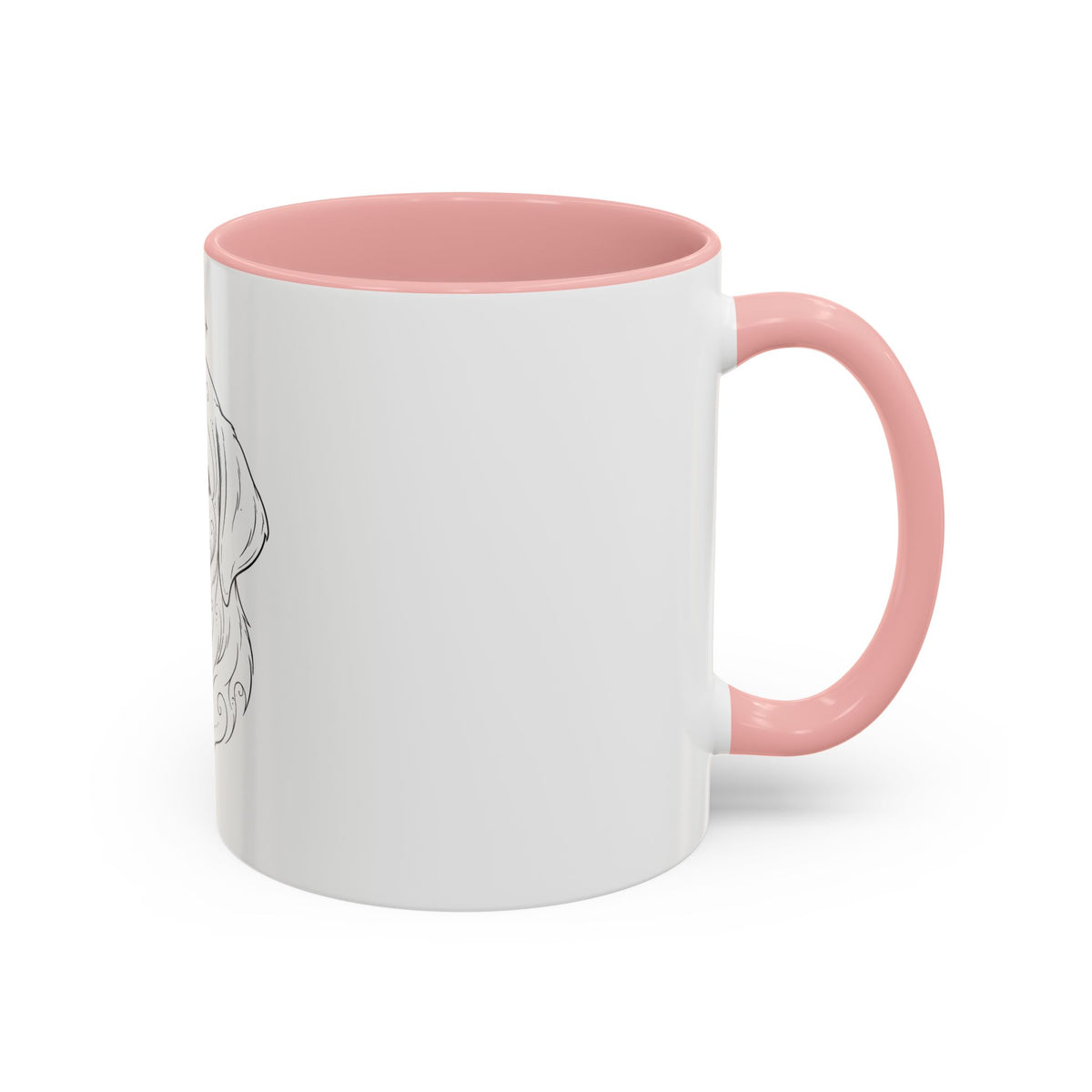 Mystical Labrador Retriever Line Art Accent Coffee Mug – Mystical Dog Portrait 11/15oz