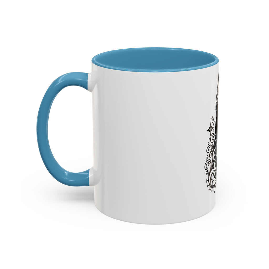 Mystical Beauceron CE Line Art Accent Coffee Mug – Mystical Dog Portrait 11/15oz