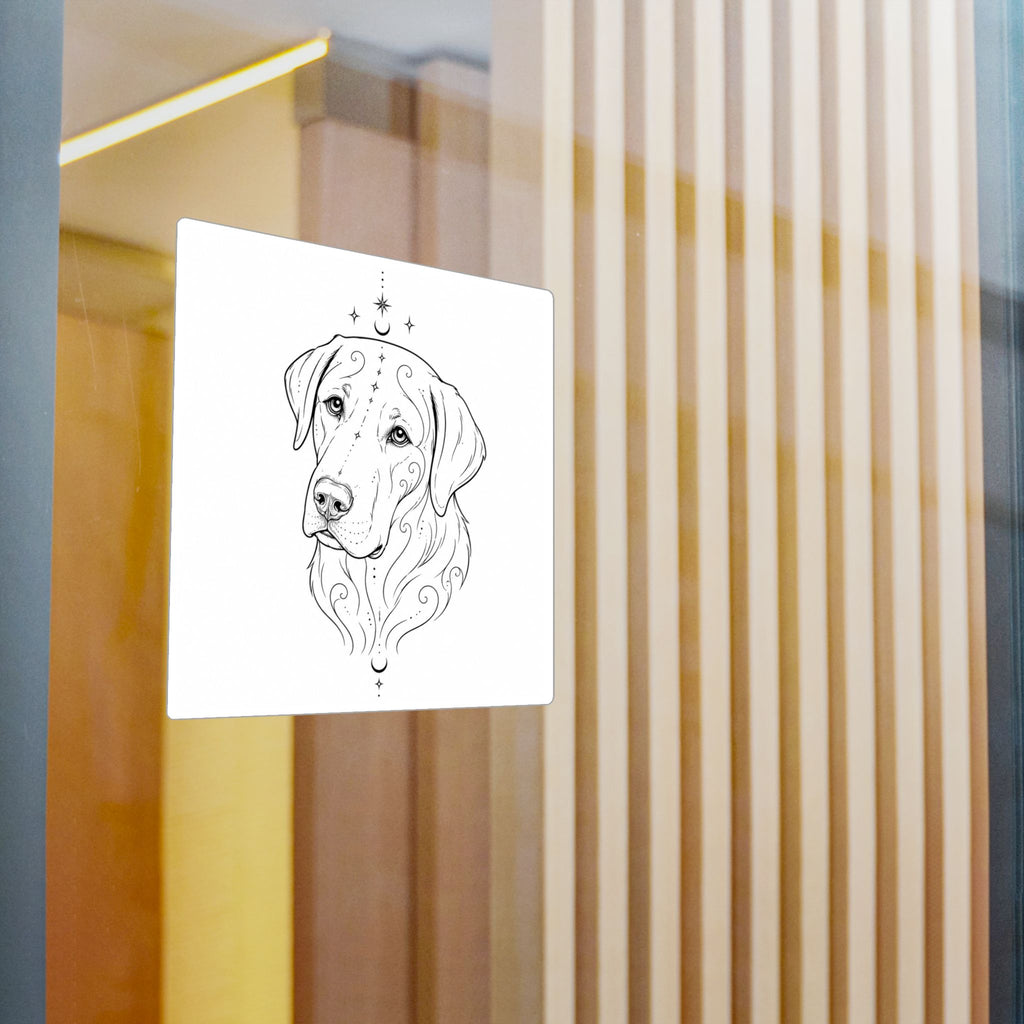Mystical Labrador Retriever Mandala Sticker — Kiss-Cut Vinyl Decal