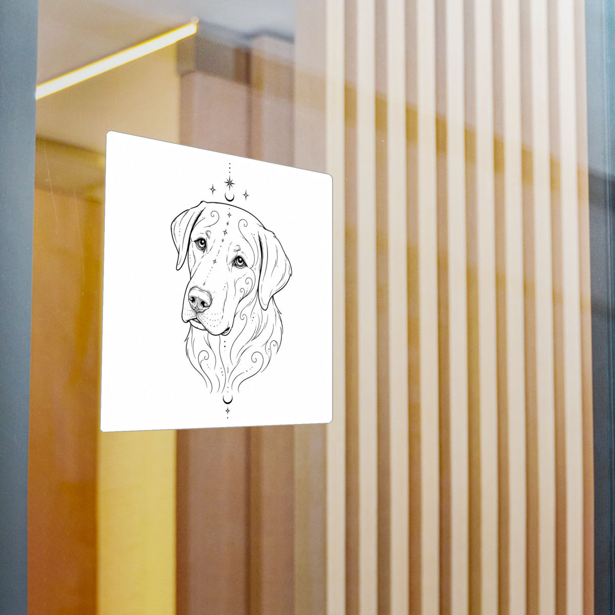 Mystical Labrador Retriever Mandala Sticker — Kiss-Cut Vinyl Decal