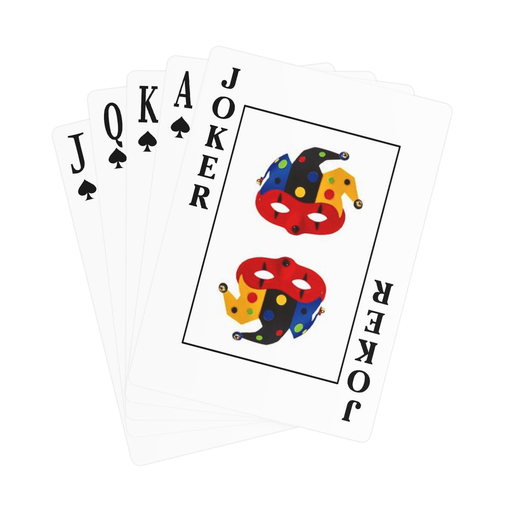 Mystical Holiday Themed Paw Print Dog Bone Poker Cards