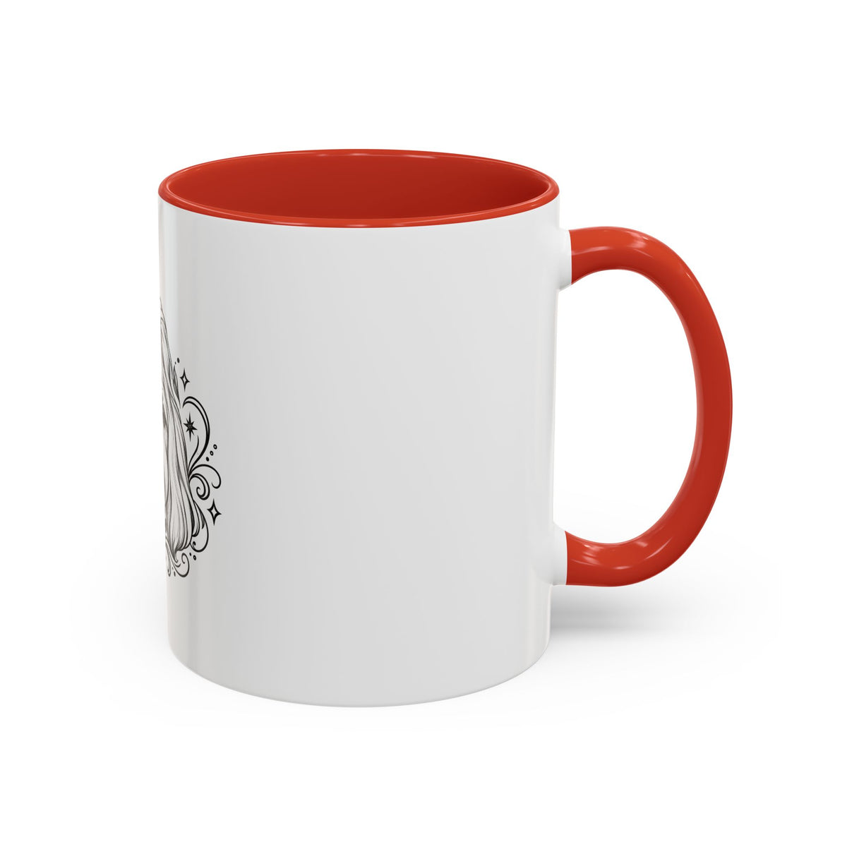 Mystical Shih Tzu Line Art Accent Coffee Mug – Mystical Dog Portrait 11/15oz