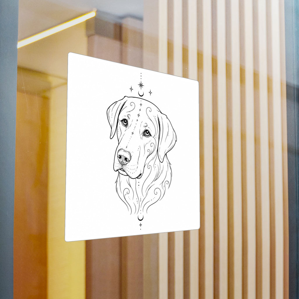 Mystical Labrador Retriever Mandala Sticker — Kiss-Cut Vinyl Decal