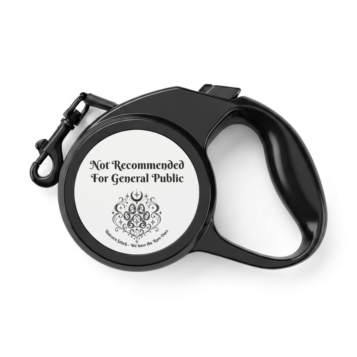 Retractable Leash — "Not Recommended For General Public" Decorative Dog Lead