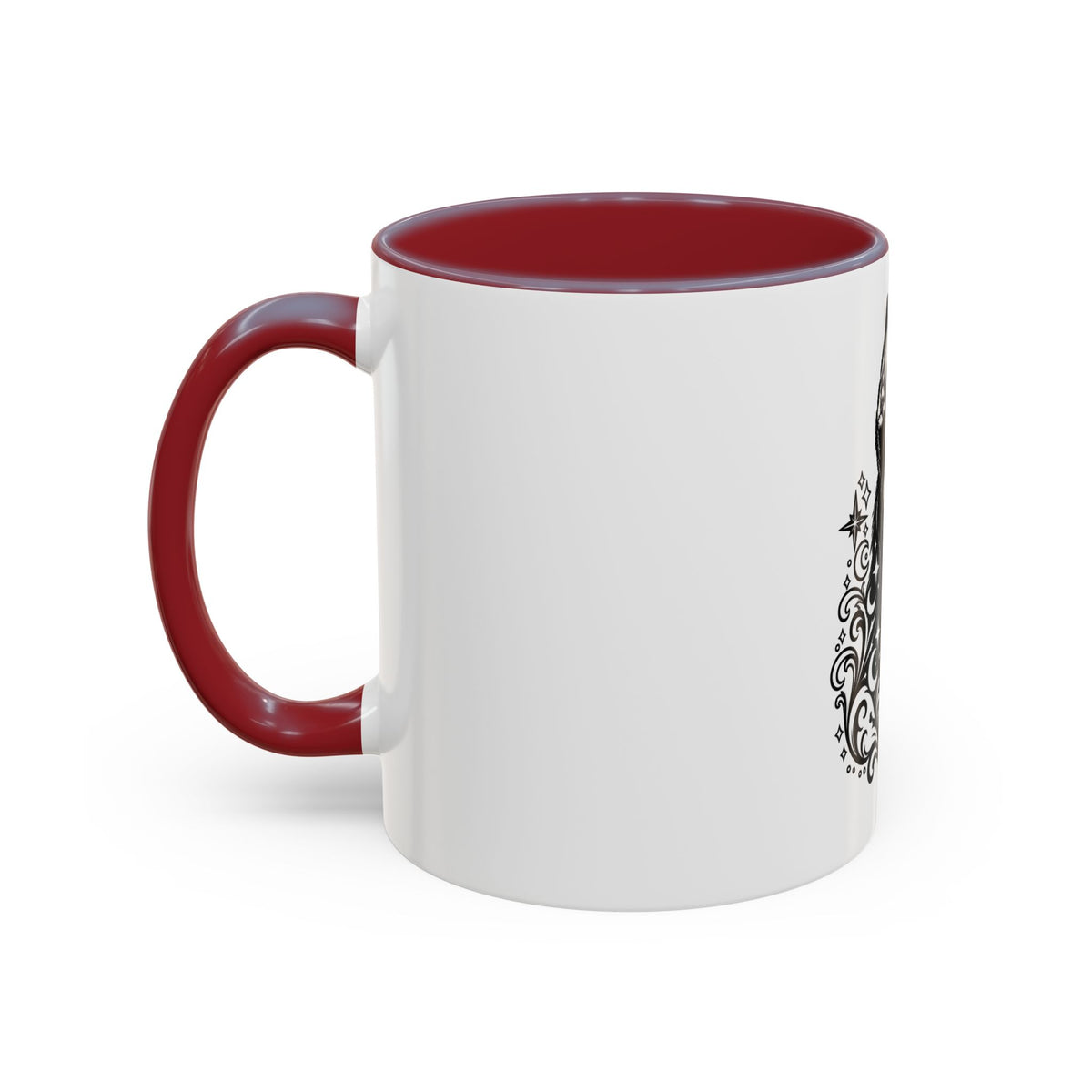 Mystical Beauceron CE Line Art Accent Coffee Mug – Mystical Dog Portrait 11/15oz