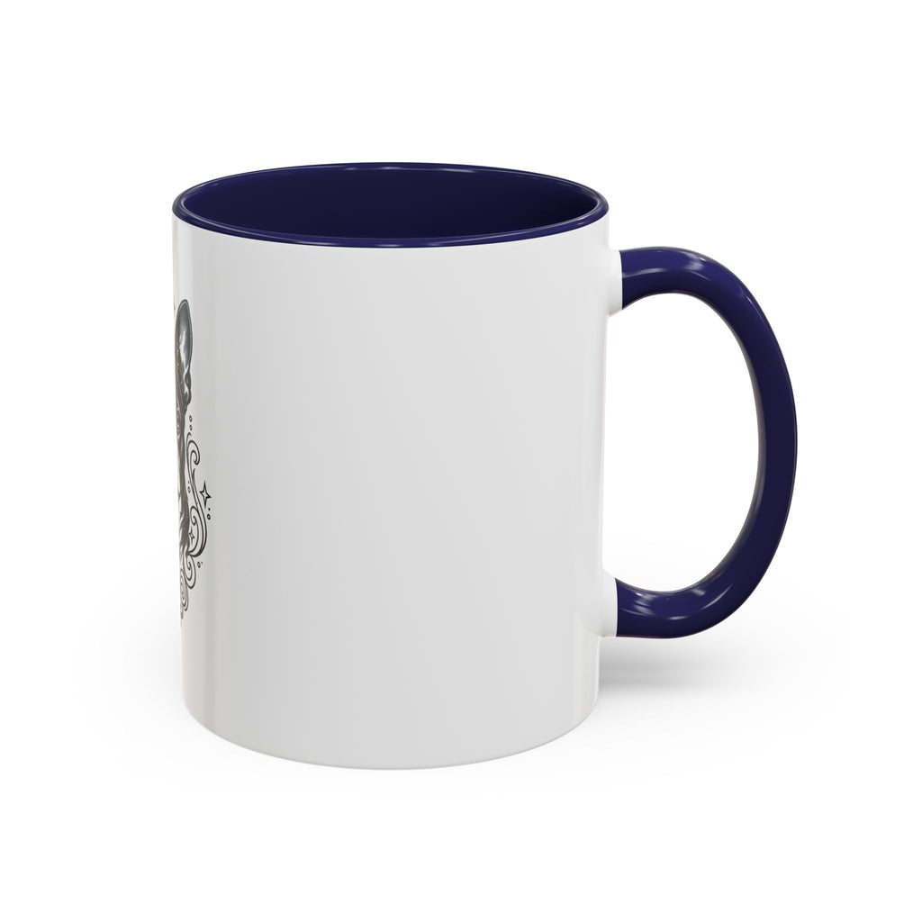 Mystical Boston Terrier  Line Art Accent Coffee Mug – Mystical Dog Portrait 11/15oz