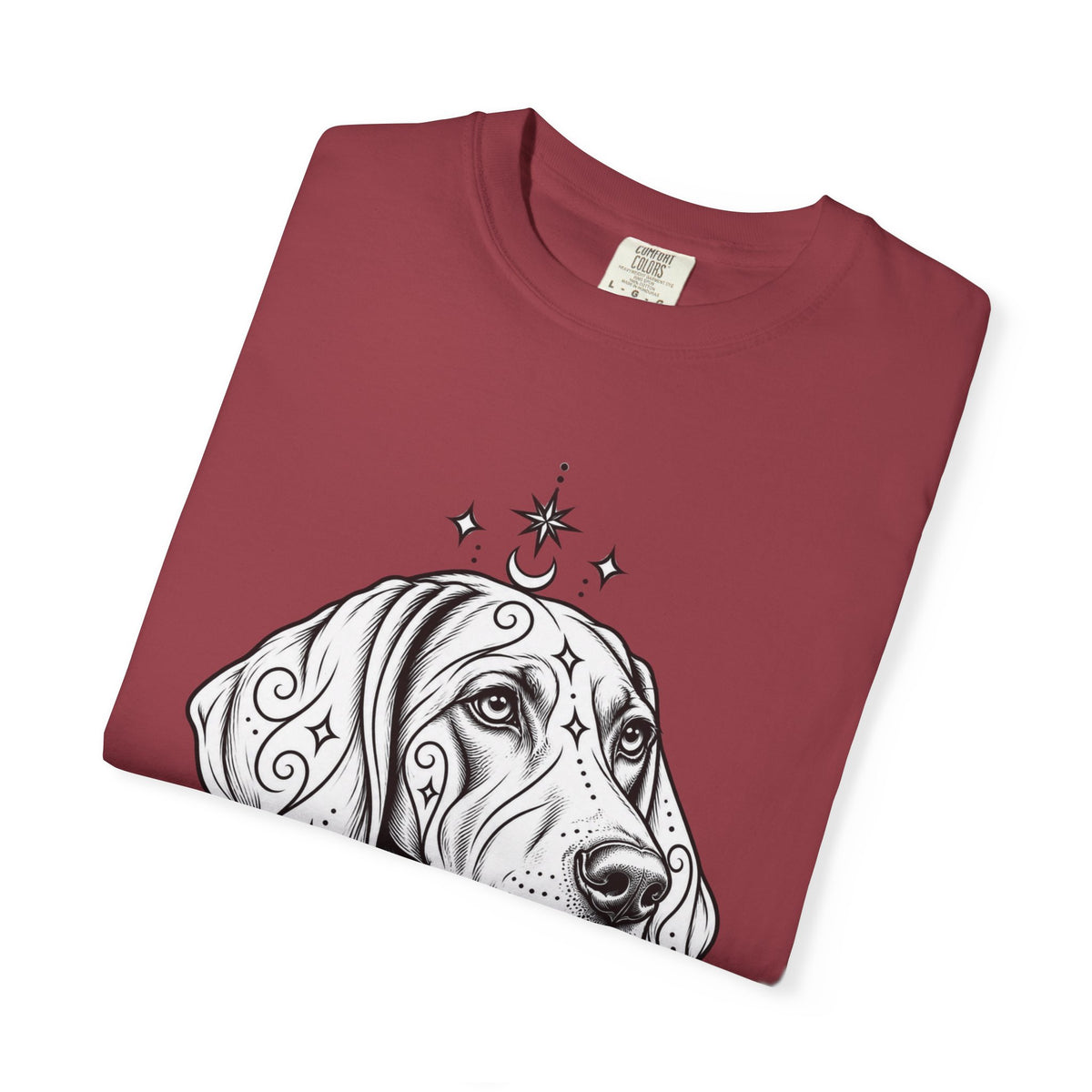 Mystical Weimaraner Line Art T-Shirt — Minimal Dog Portrait Tee