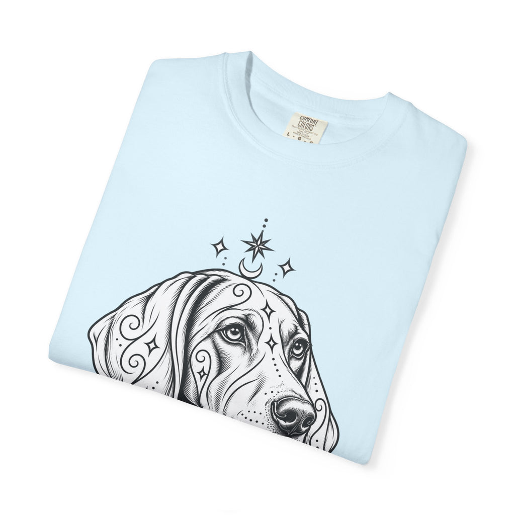 Mystical Weimaraner Line Art T-Shirt — Minimal Dog Portrait Tee