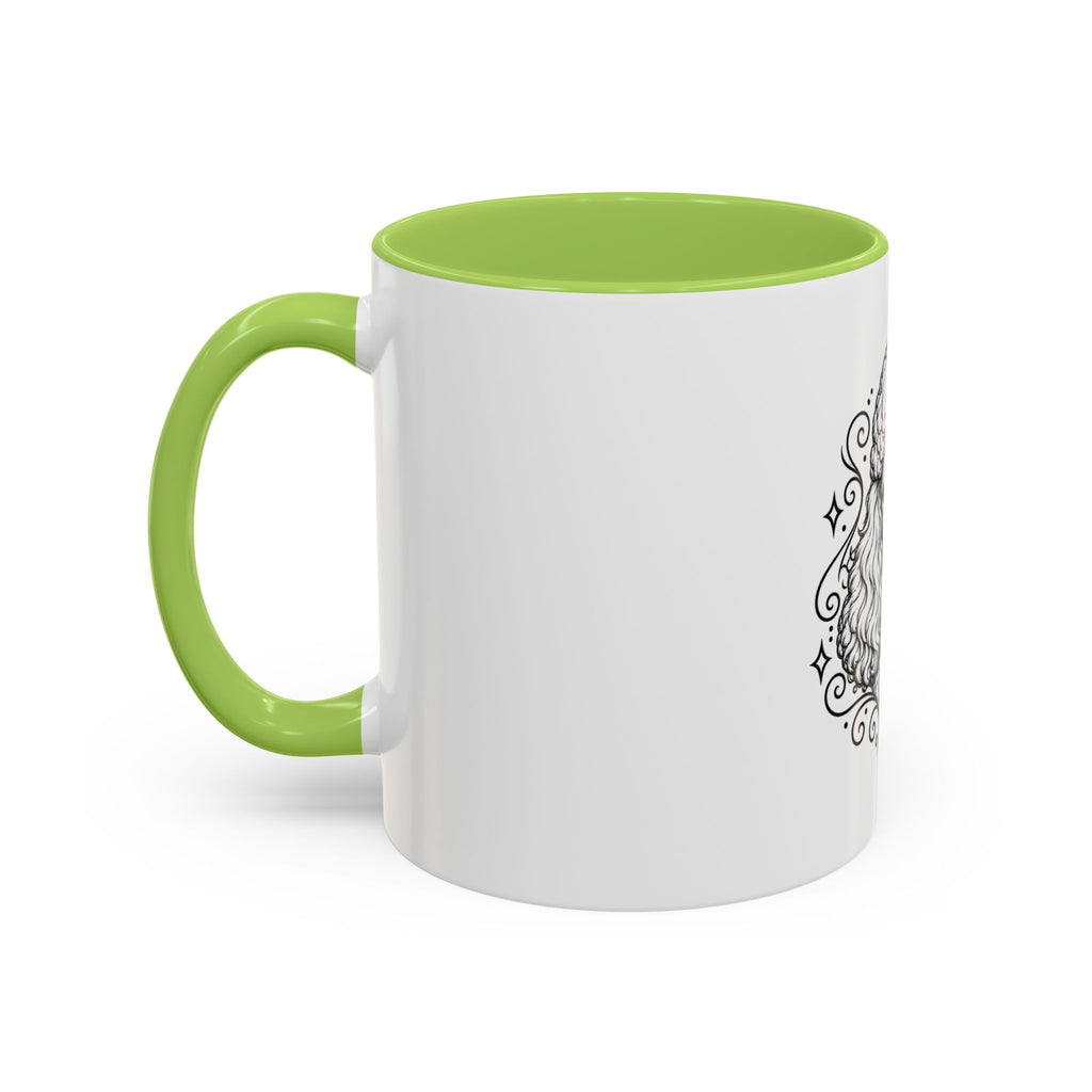 Copy of Mystical Miniature Poodle Line Art Accent Coffee Mug – Mystical Dog Portrait 11/15oz