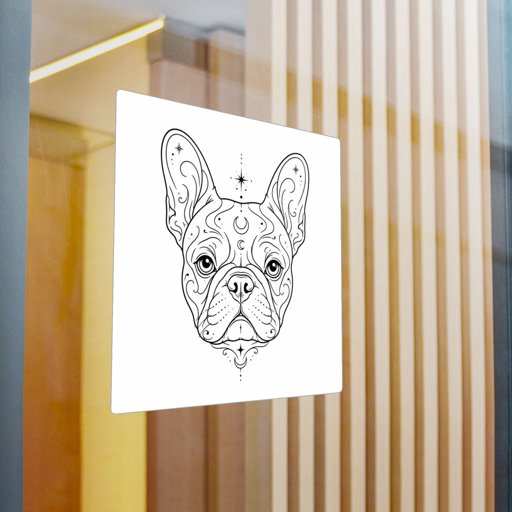 Mystical French Bulldog Mandala Sticker — Kiss-Cut Vinyl Decal