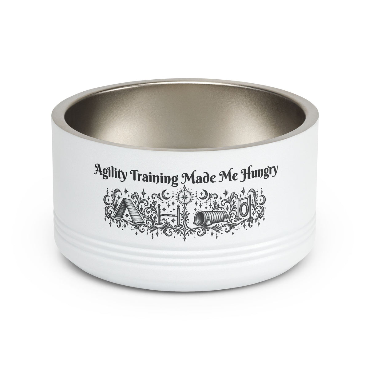 Copy of Pet Bowl - "Bis Appetite" Designer 18oz Stainless Steel Pet Food Bowl