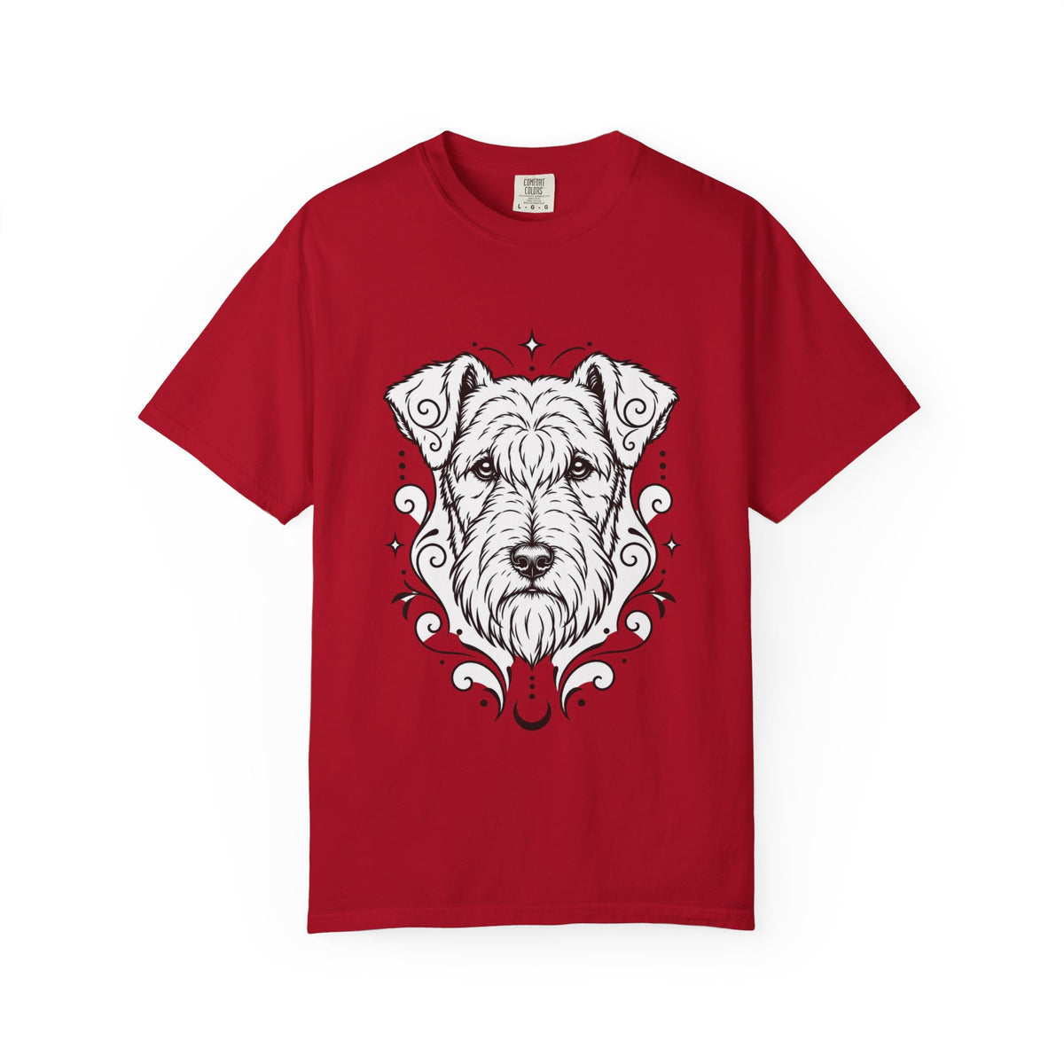 Mystical Lakeland Terrier Line Art T-Shirt — Minimal Dog Portrait Tee