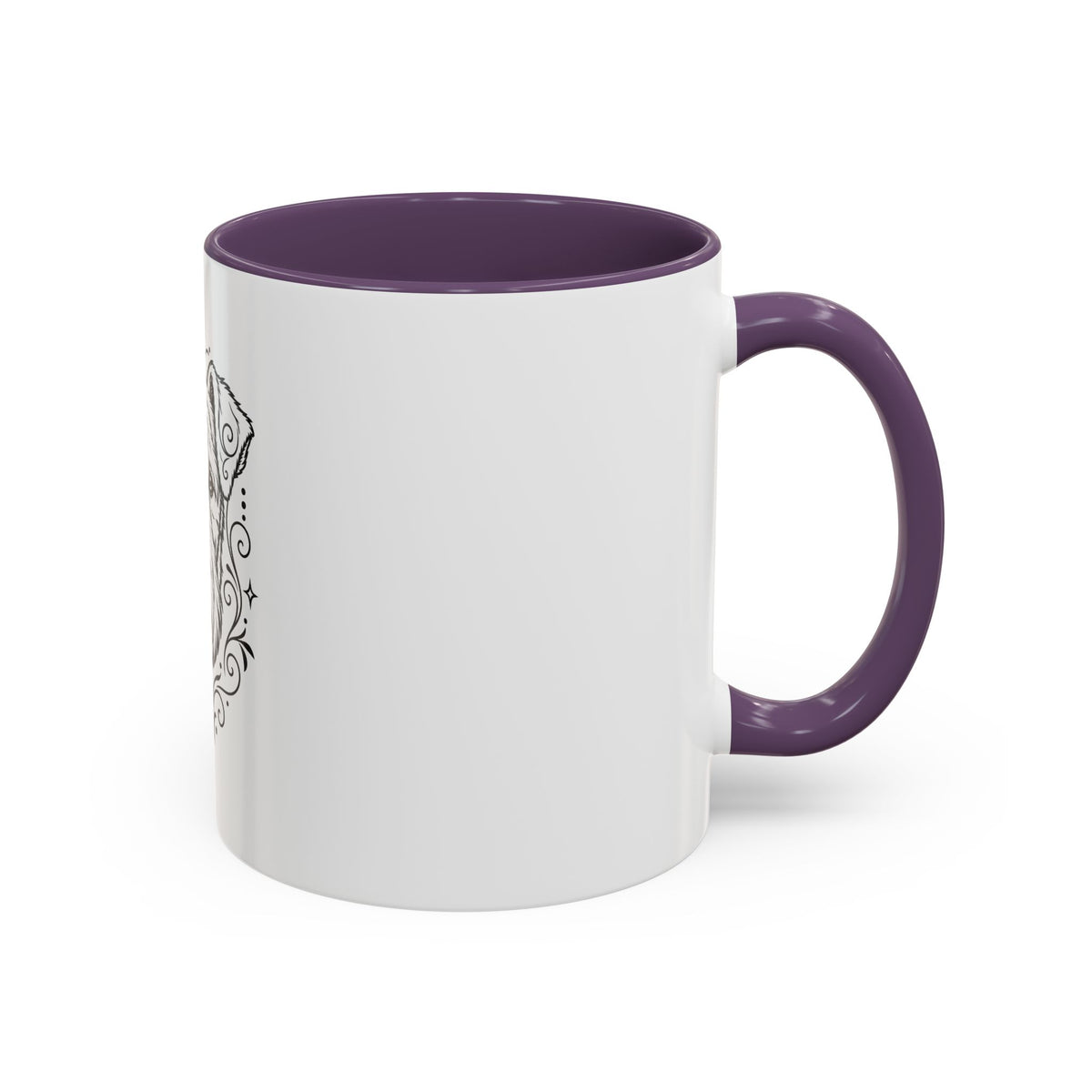 Mystical Lakeland Terrier Line Art Accent Coffee Mug – Mystical Dog Portrait 11/15oz