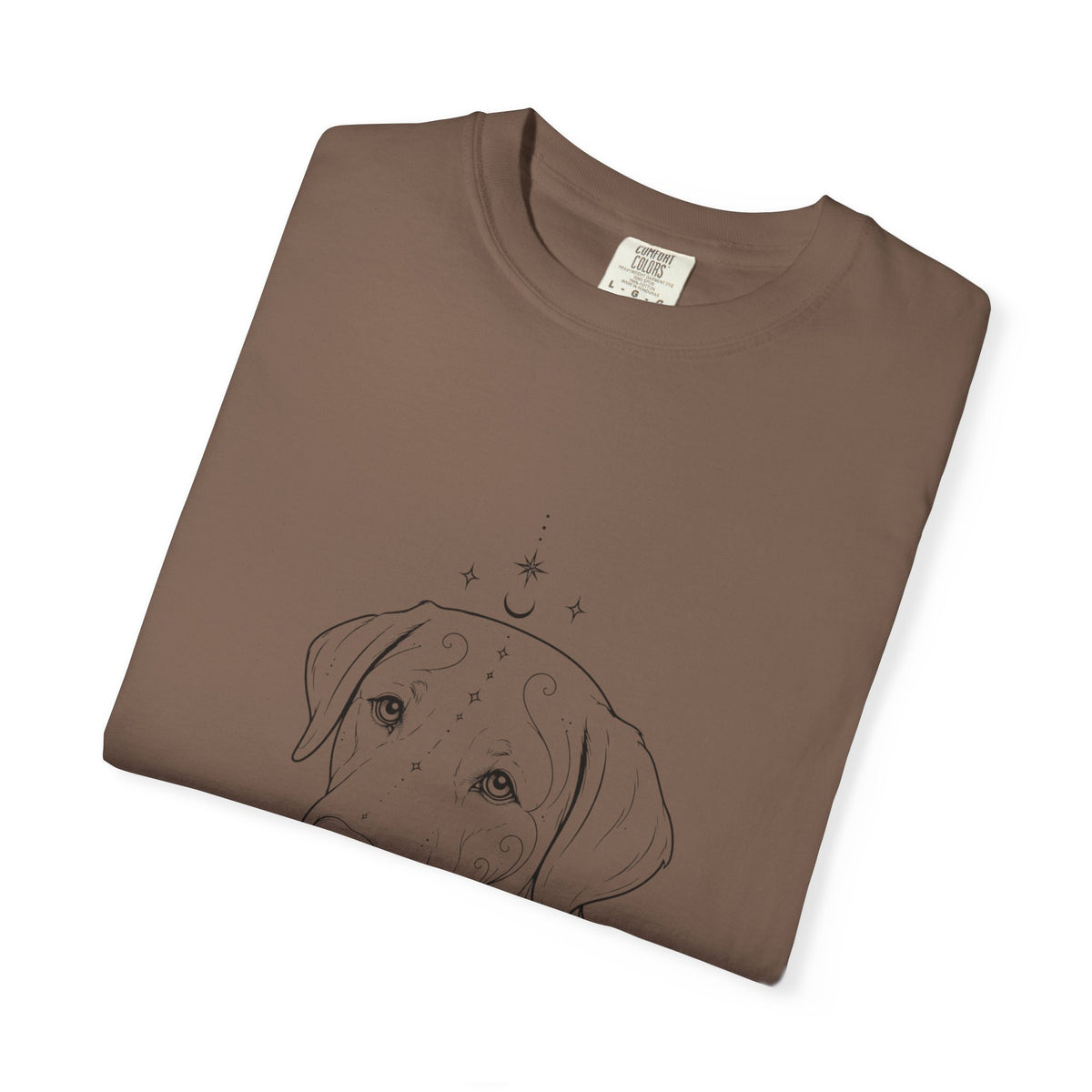 Mystical Labrador Retriever Line Art T-Shirt — Minimal Dog Portrait Tee
