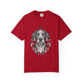 Mystical Wiredhaired Vizsla Line Art T-Shirt — Minimal Dog Portrait Tee