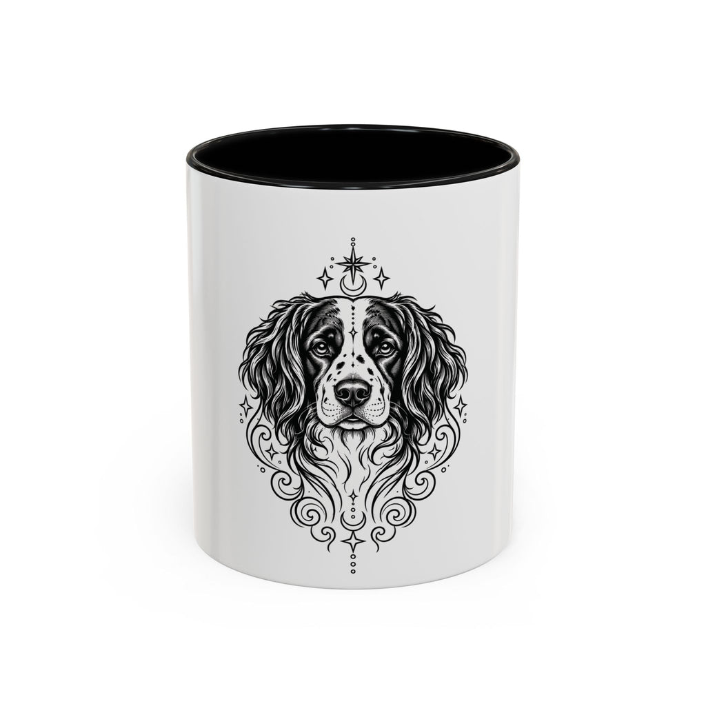 Mystical Stabyhoun Line Art Accent Coffee Mug – Mystical Dog Portrait 11/15oz