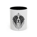 Mystical Stabyhoun Line Art Accent Coffee Mug – Mystical Dog Portrait 11/15oz