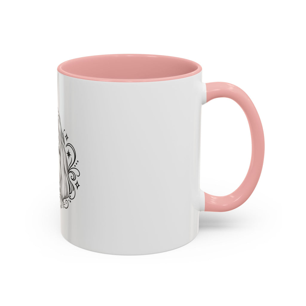 Mystical Shih Tzu Line Art Accent Coffee Mug – Mystical Dog Portrait 11/15oz