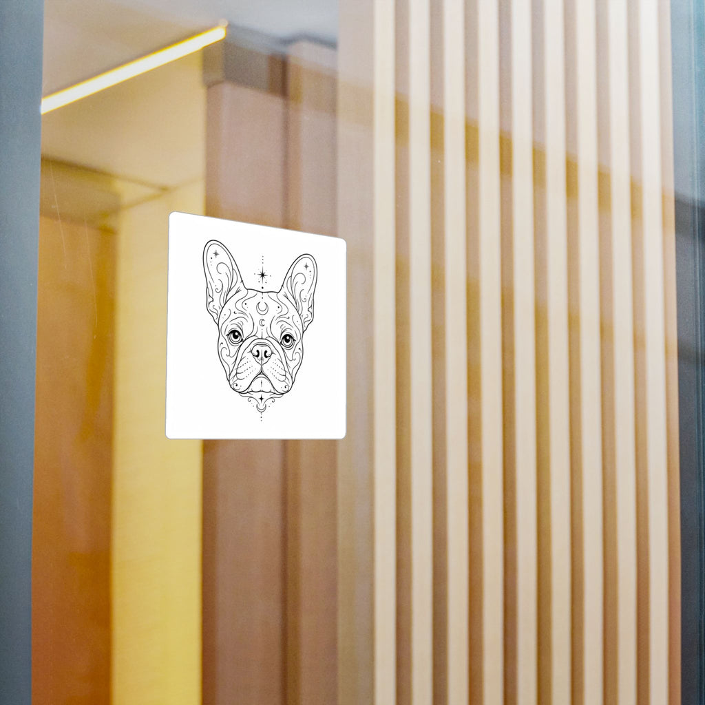 Mystical French Bulldog Mandala Sticker — Kiss-Cut Vinyl Decal
